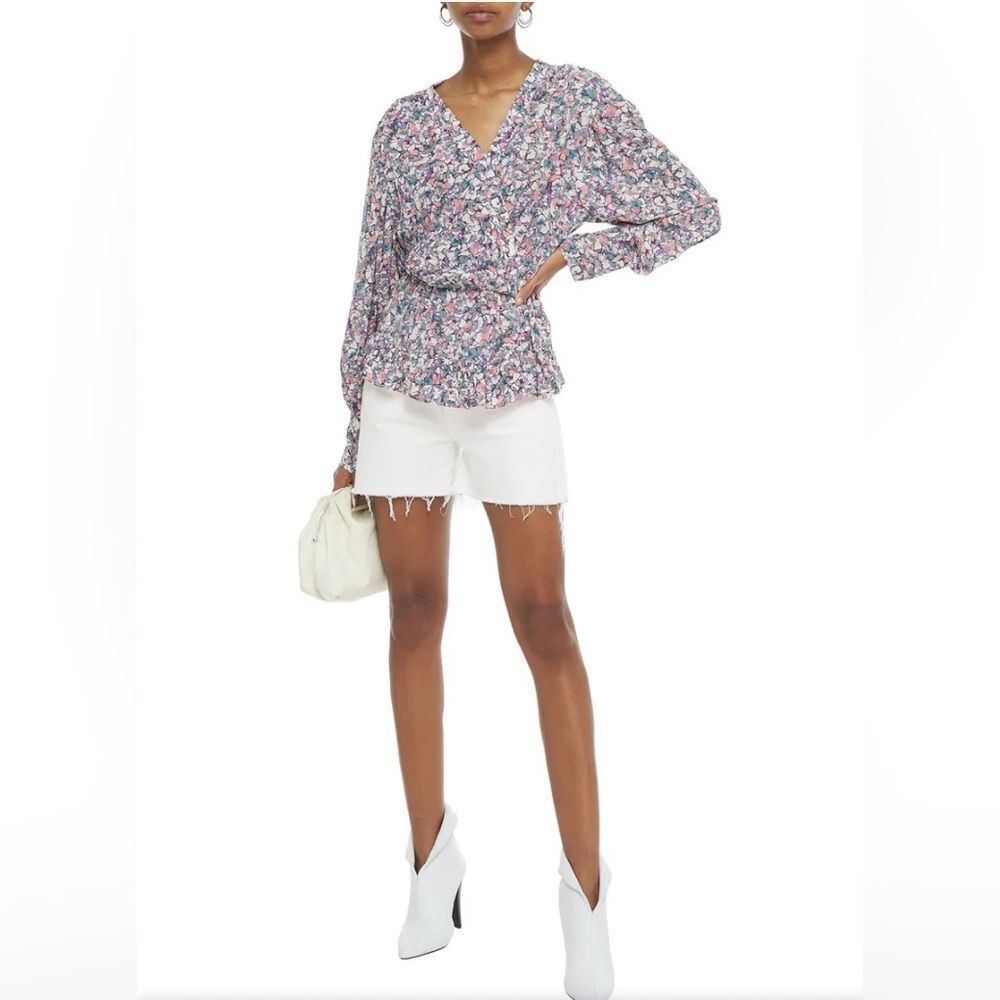 IRO Usige Printed Crepe De Chine Blouse Size XS/S - 34